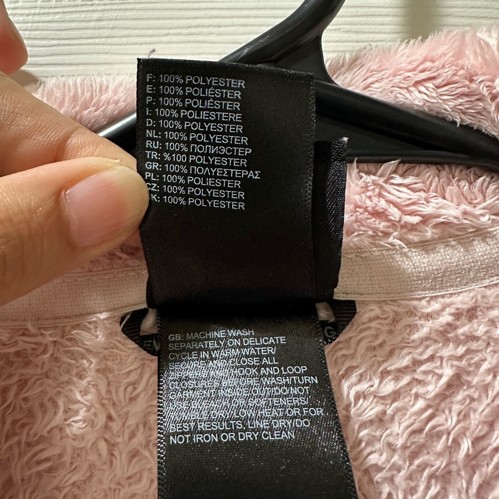 The North Face Pink Teddy Jacket Plush Oversized Cozy - Picture 6 of 6